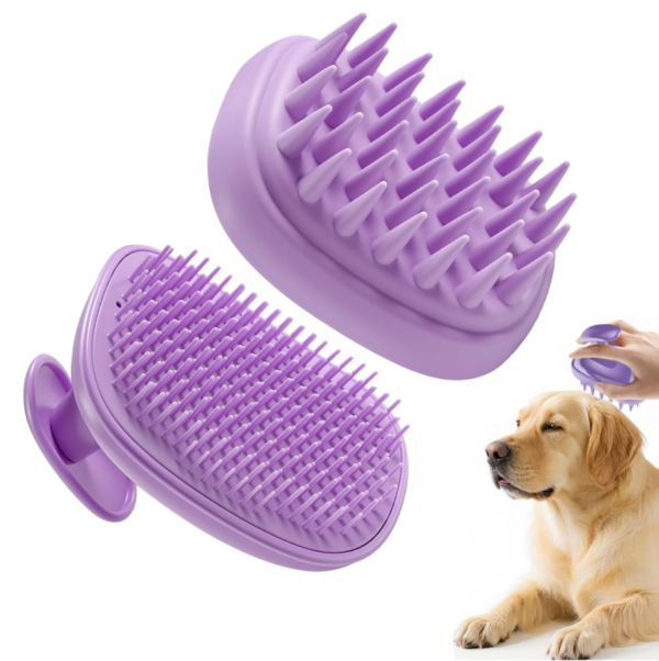 2-in-1 Dog Bath Massage Brush
