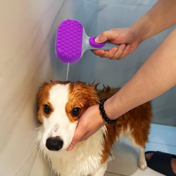 2-in-1 Silicone Pet Bath Brush