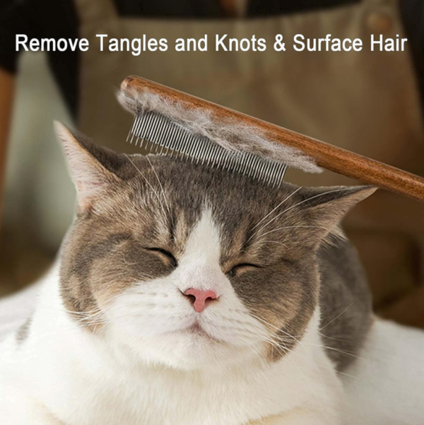 Solid Wood Pet Grooming Comb
