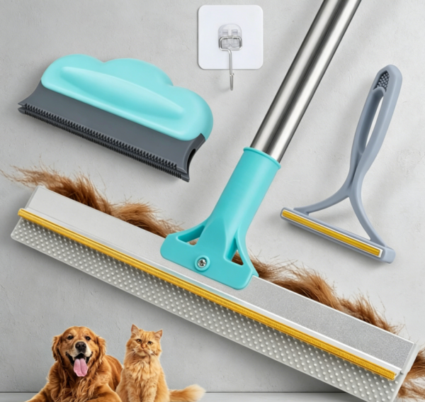 54-inch Adjustable Long-Handle Pet Hair Removal Broom